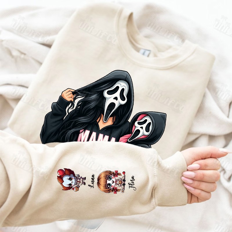 Spooky Mama and Mini Ghost Halloween Sweatshirt