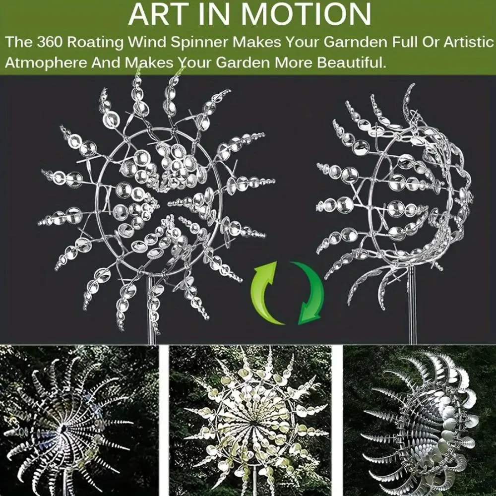 Room Decor Candy Sunflower Design Wind Spinner,Outdoor Hanging Decoration for Garden Patio Yard