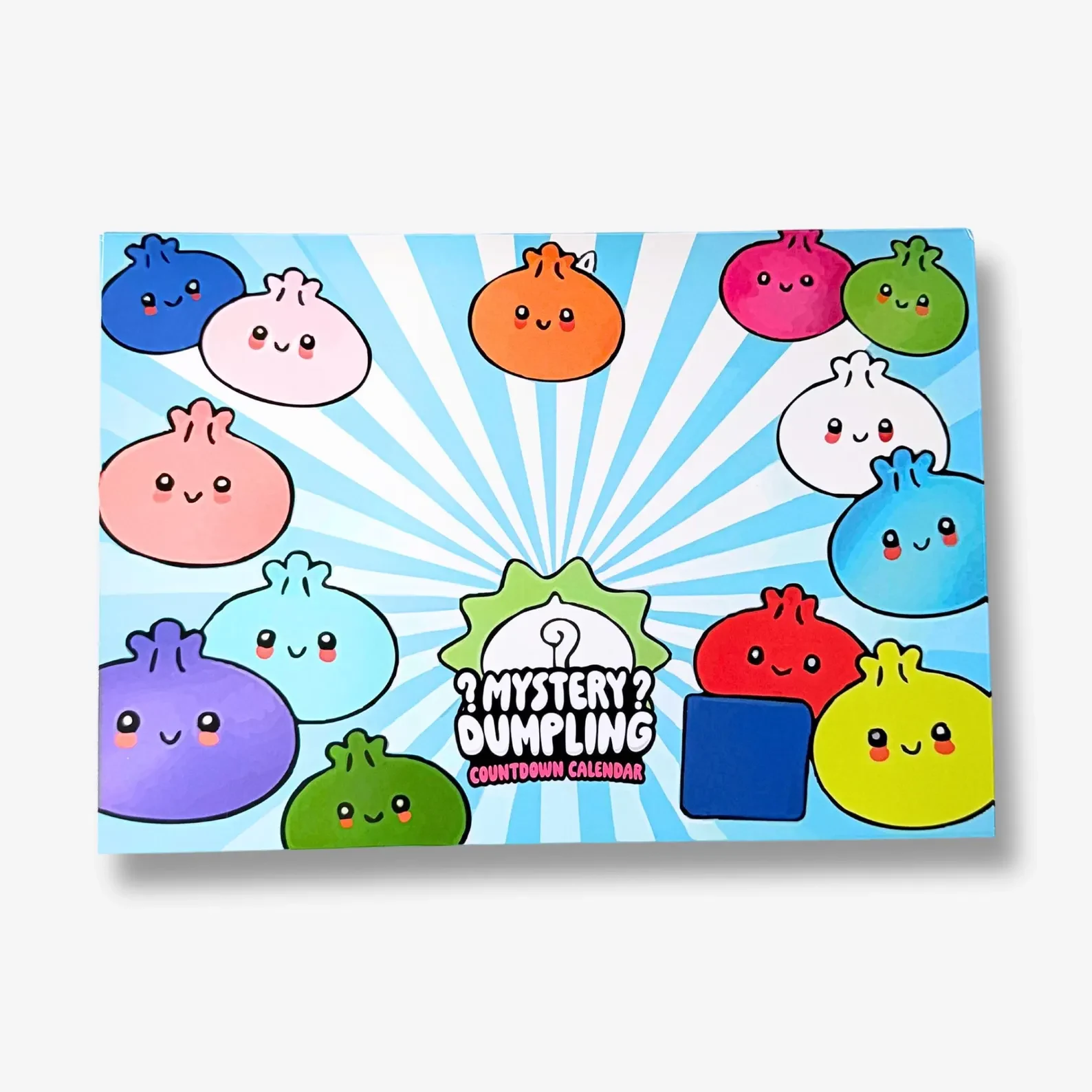 Blue mystery dumpling countdown calendar box