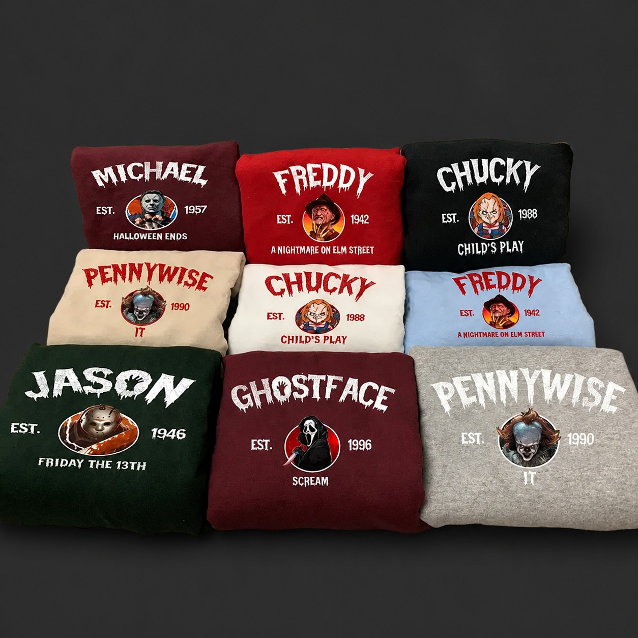 Vintage Halloween Characters Sweatshirt, Halloween Crewneck, Halloween Movie Fan Gift, Characters Movie Sweatshirt