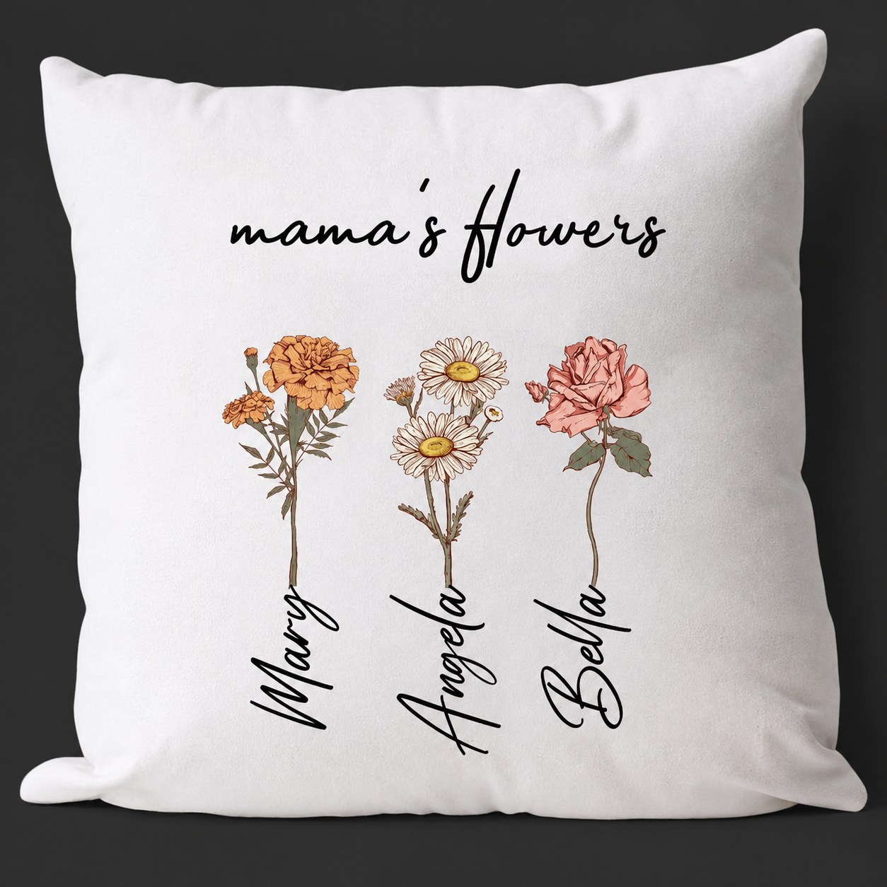 Mama's Garden is Her Children Custom Pillow Cushion