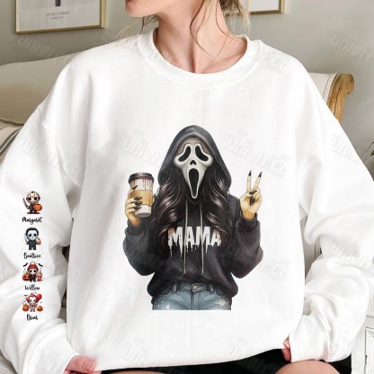 “Spooky Mama” Halloween Ghost Mom Hoodie