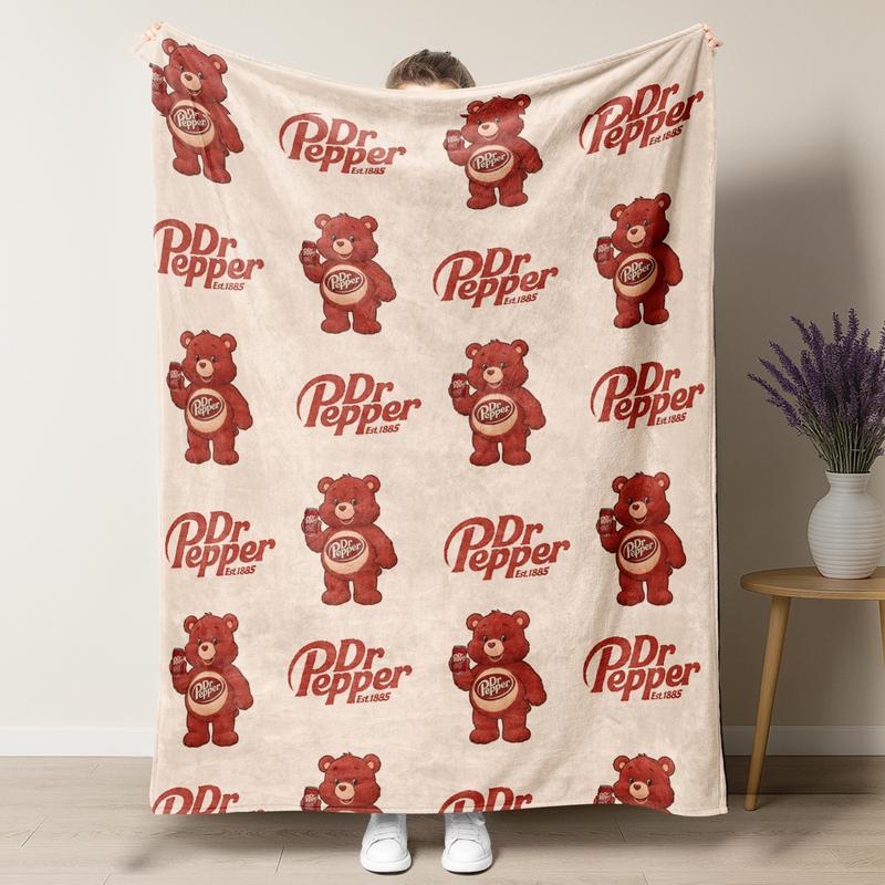 [Copy][Copy]Dr Pepper "Cute Bear" Branded Home Blankets