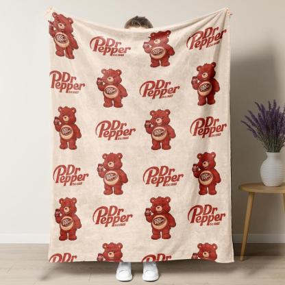 [Copy][Copy]Dr Pepper "Cute Bear" Branded Home Blankets