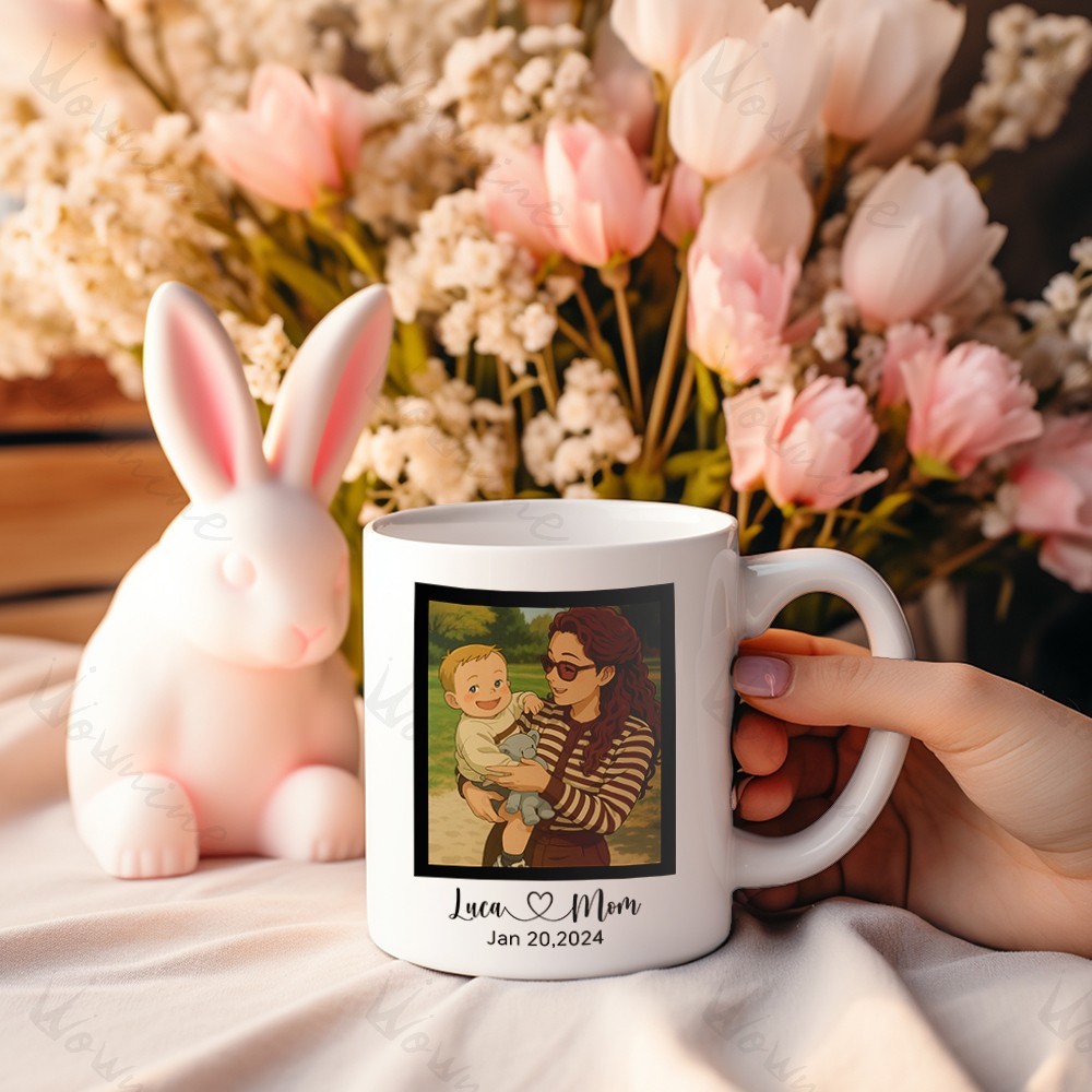 Custom Photo Ghibli Style Mug