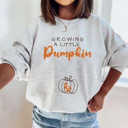 Growing A Little Pumpkin Fall Maternity Sweatshirt
