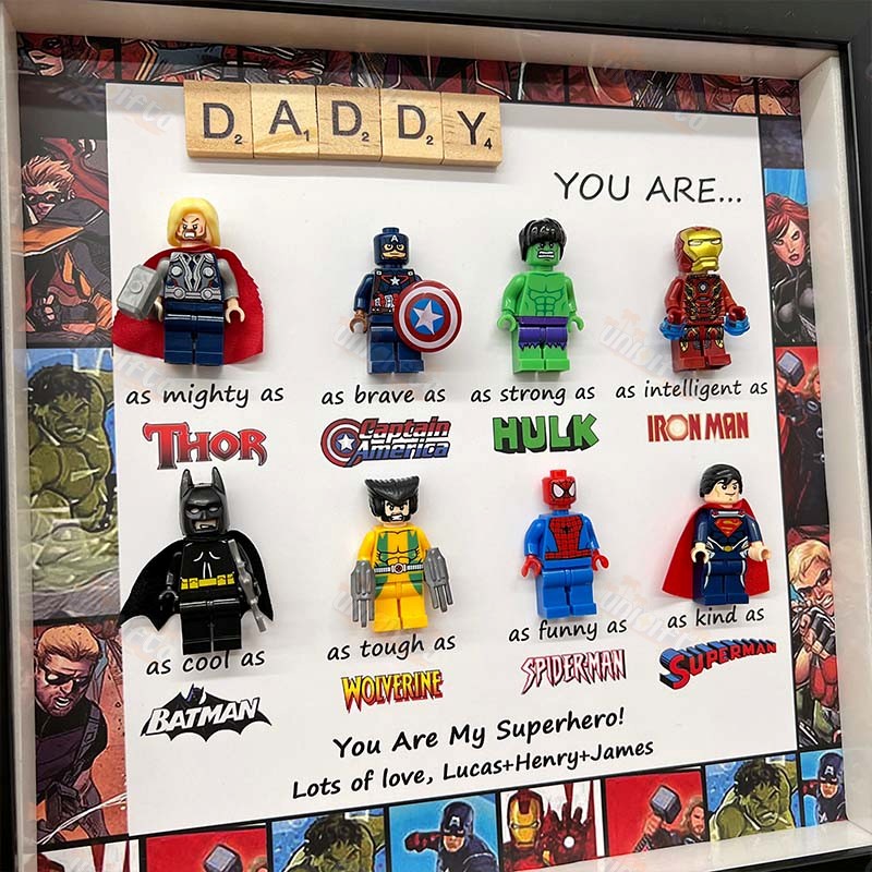 BraveHeroFrames - Custom Super Dad Gift Box