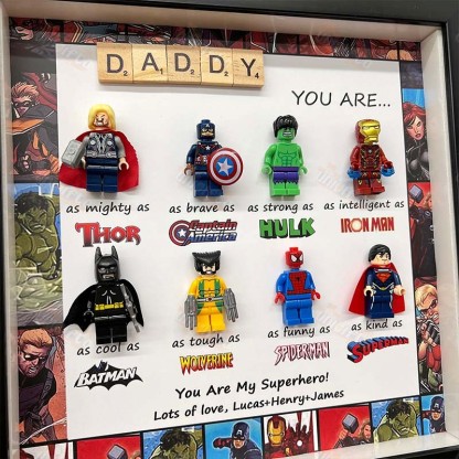 BraveHeroFrames - Custom Super Dad Gift Box