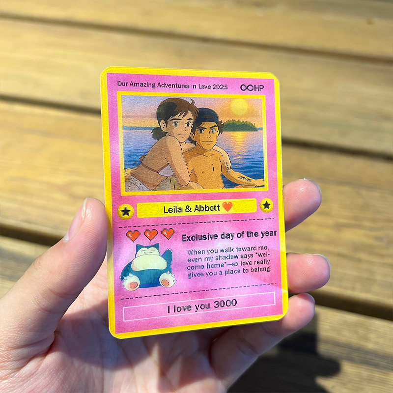 Anime Magical Lenticular Card Tilt-Frame: Real to Ghibli Art