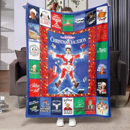 Christmas Themed Throw Blanket