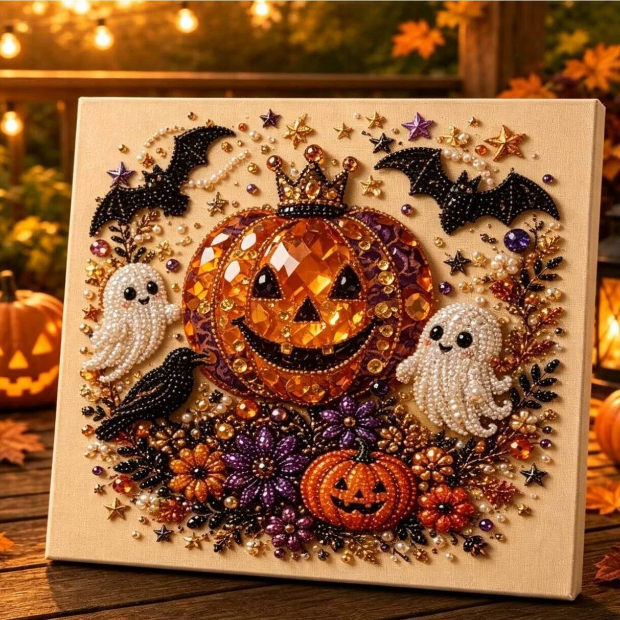 Halloween pearl art DIY kit style 25