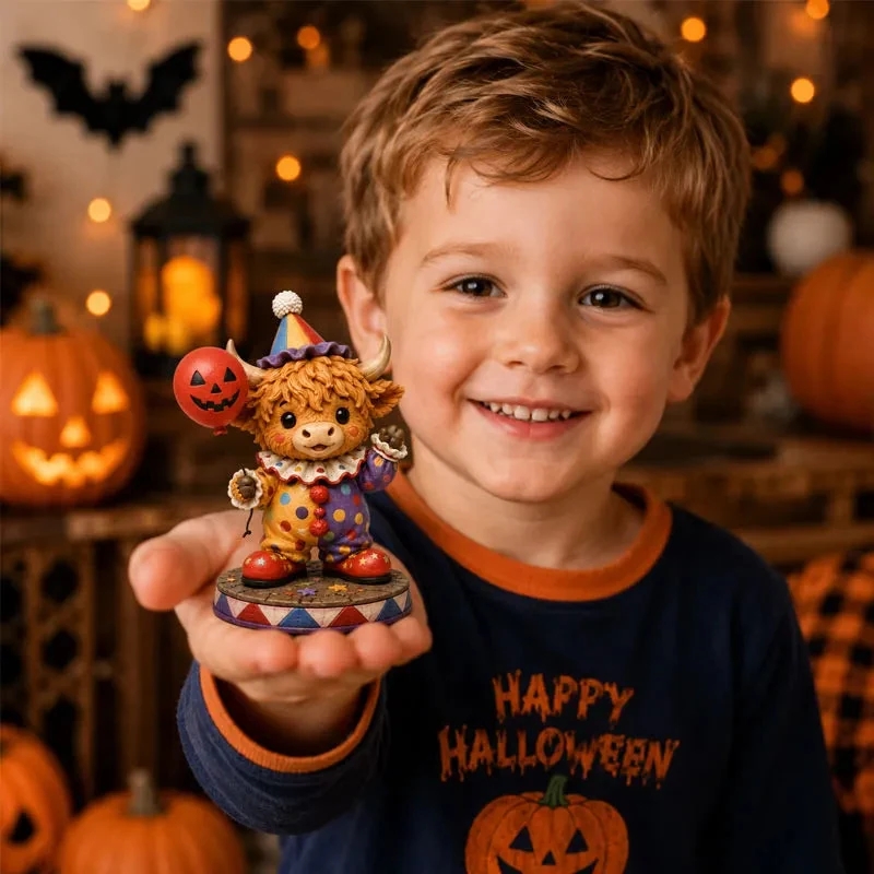 Highland Cow Halloween collectible character