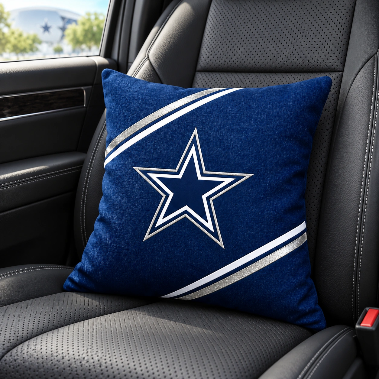 Dallas Cowboys Football Throw Pillow - car seat styling