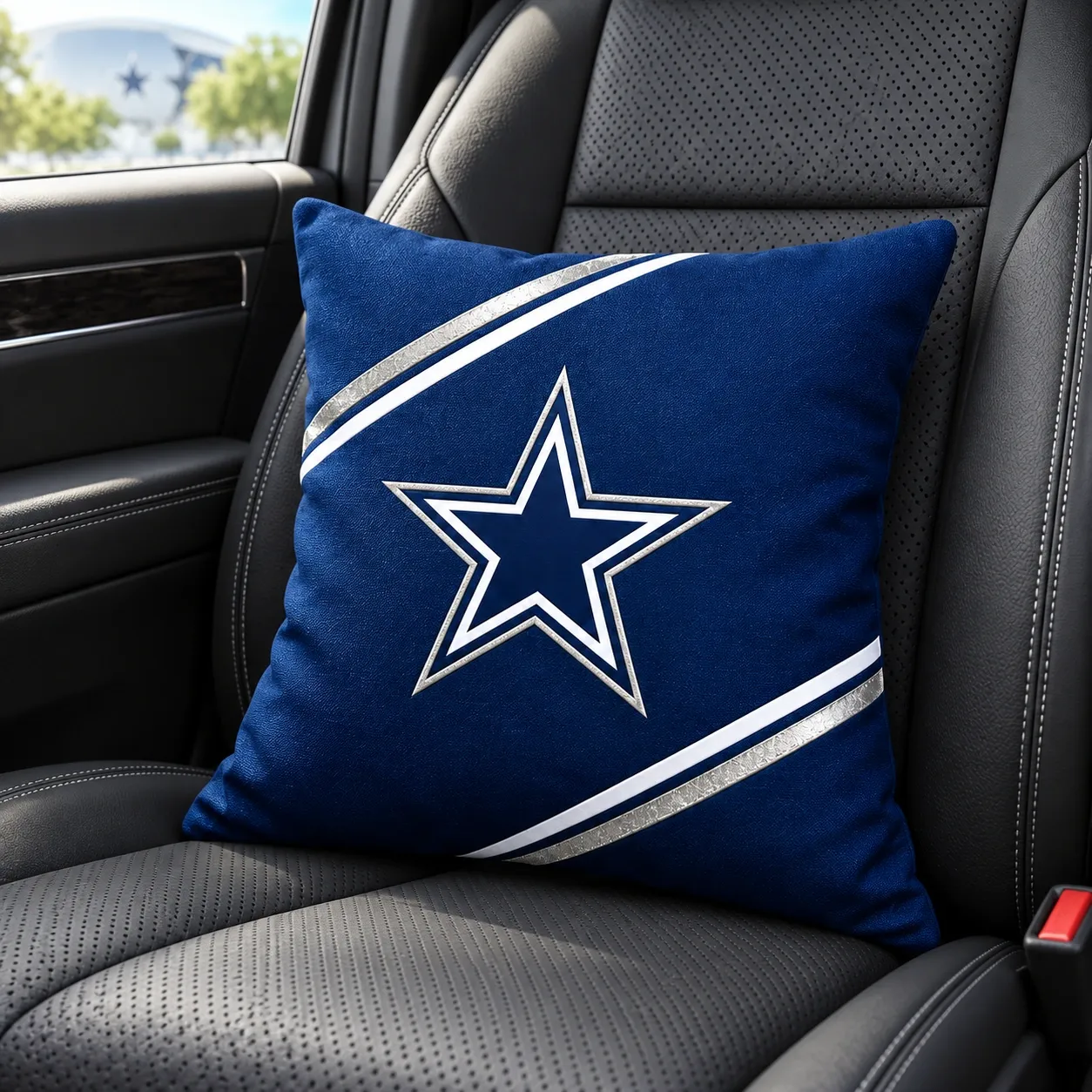 Dallas Cowboys Football Throw Pillow - car seat styling
