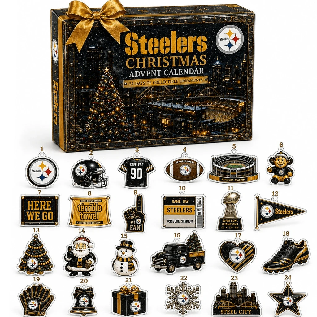 Pittsburgh Steelers Merch Christmas Advent Calendar 2026 Gift For Football Fans