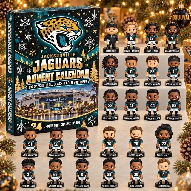 2026 Football Advent Calendar - Jacksonville Jaguars Edition Blind Box