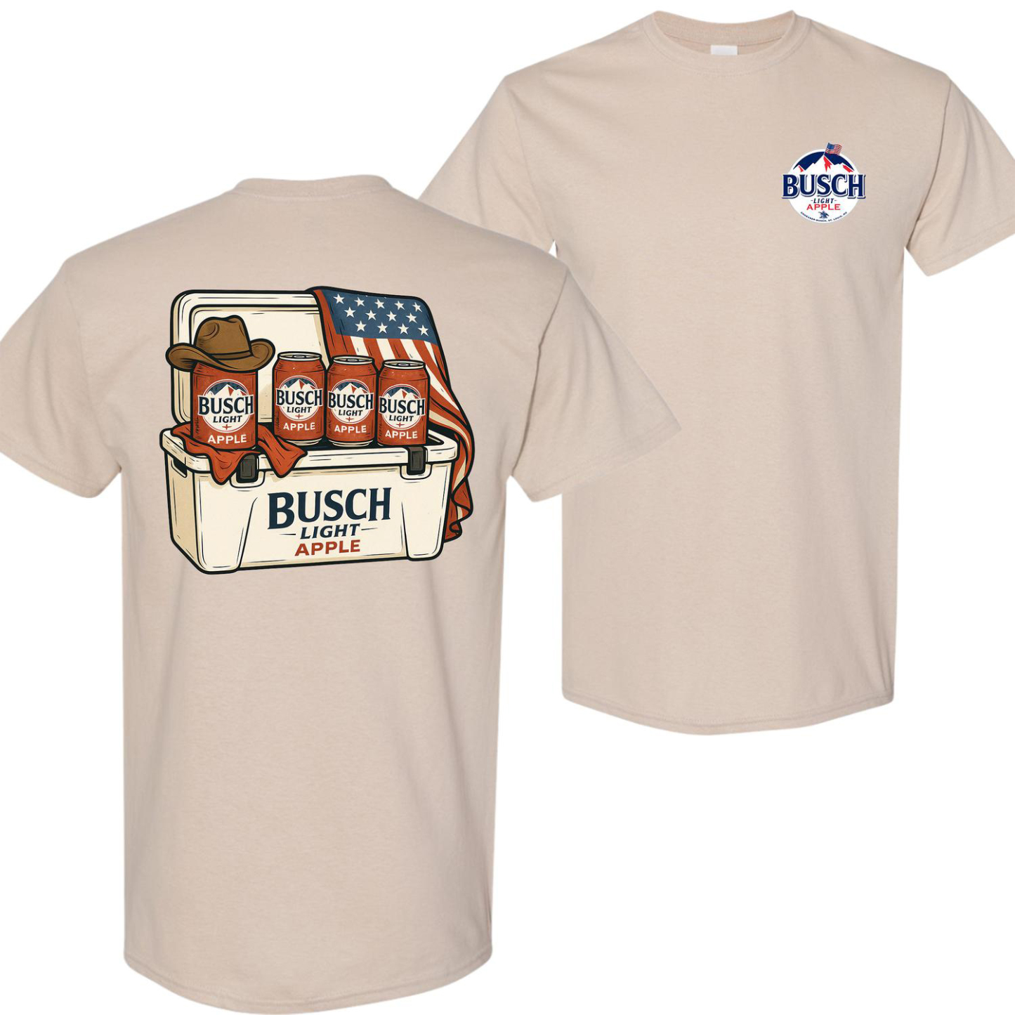 4th of July Funny Beer Two Sided T-shirt