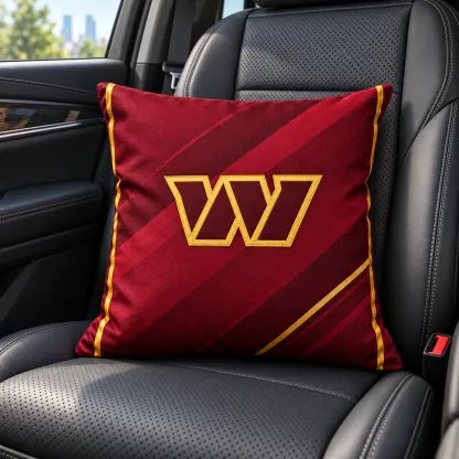 Washington Commanders Football Throw Pillow - car seat styling