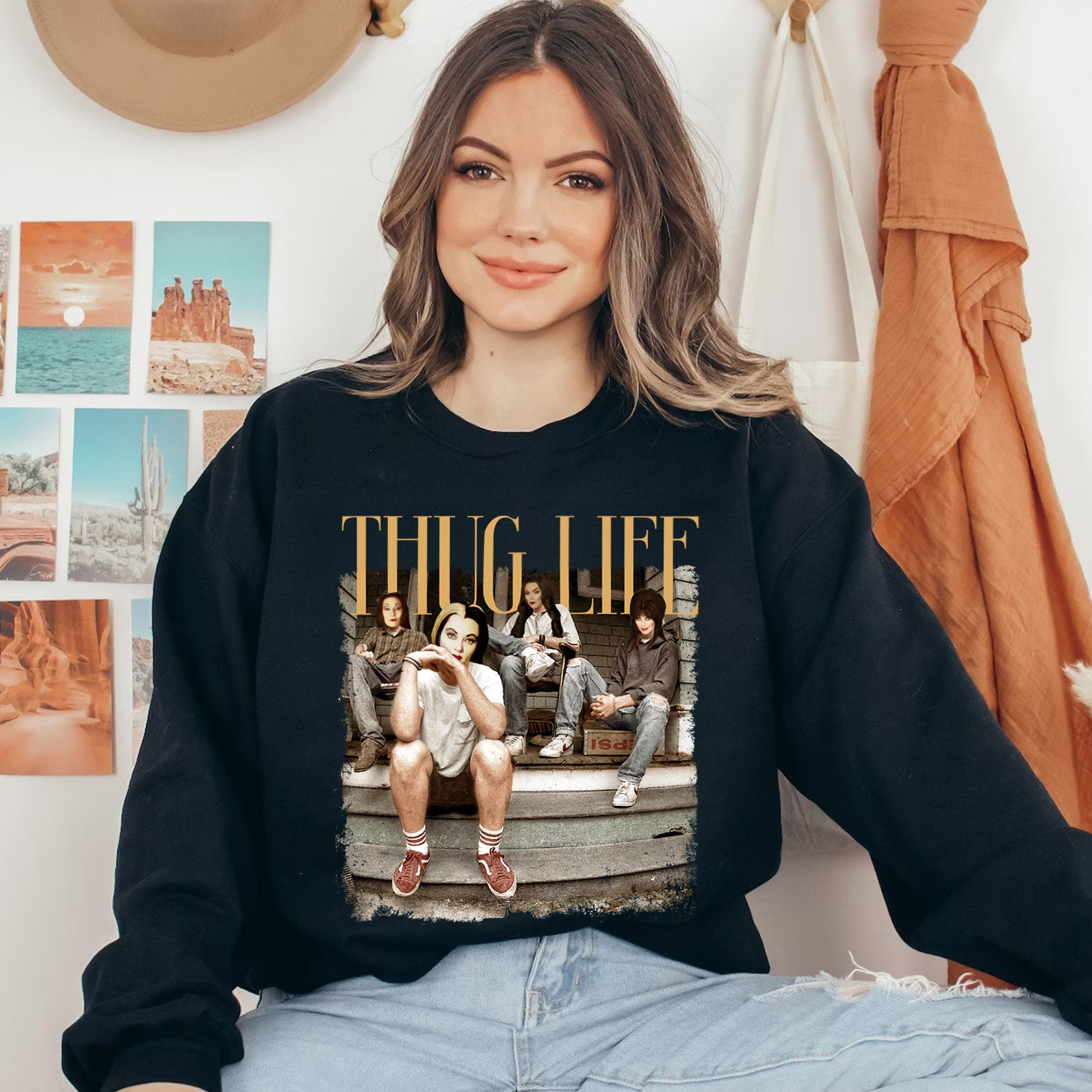 Thug Life Halloween Street Style T-shirt Hoodie Sweatshirt