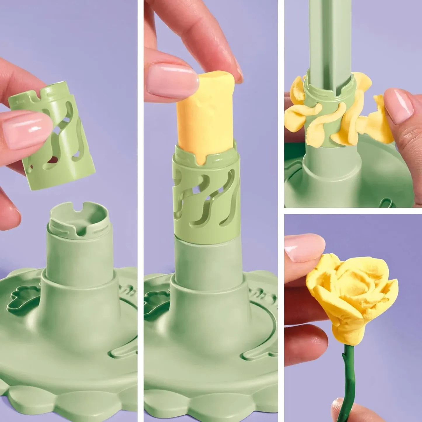 Play-Doh Blooms Meadow Flower Bouquet Making Kit - Purple