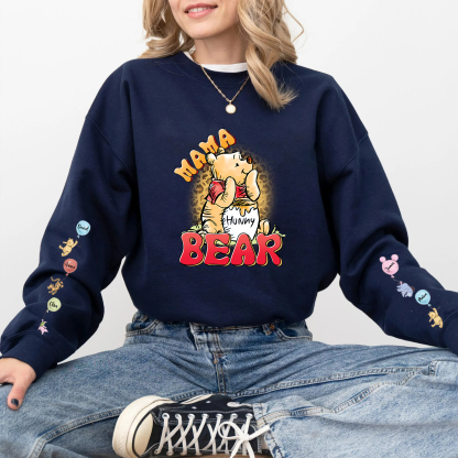 Custom Mama Bear  sweatshirt Cartoon Honey Bear Mom sweatshirt