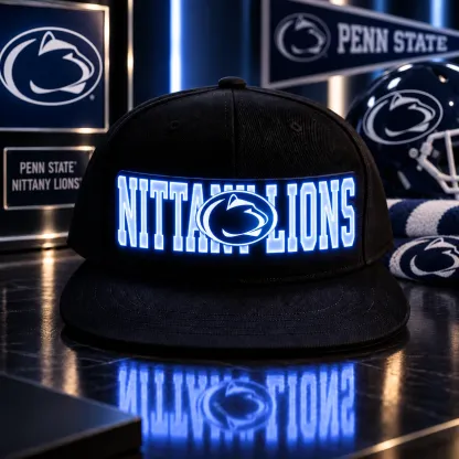 Penn State Nittany Lions LED Light-Up College Football Fan Snapback Cap
