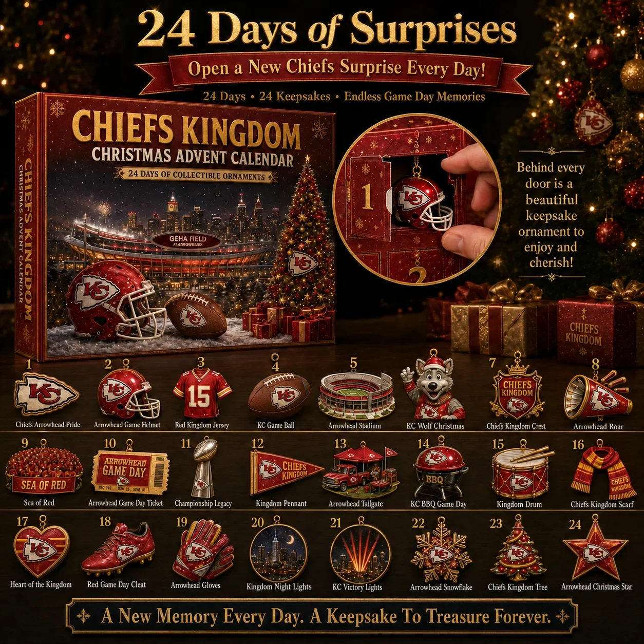 Chiefs Kingdom Football Christmas Advent Calendar