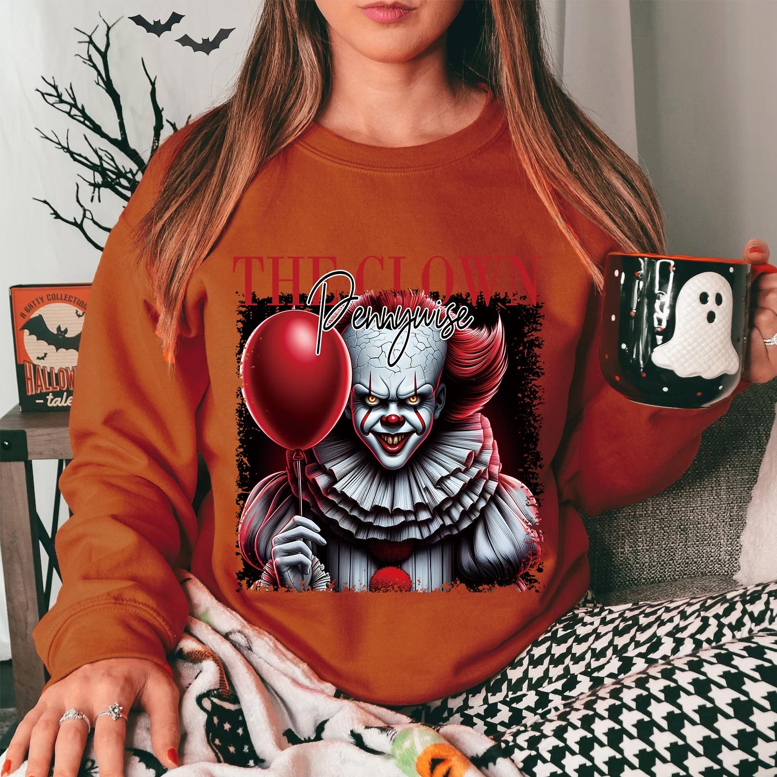 [Copy]Retro Horror Icons Hoodie - Thug Life Halloween Vibes