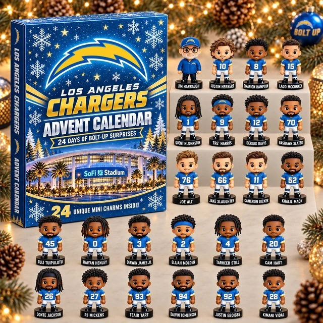 2026 Football Advent Calendar - Los Angeles Chargers Edition Blind Box