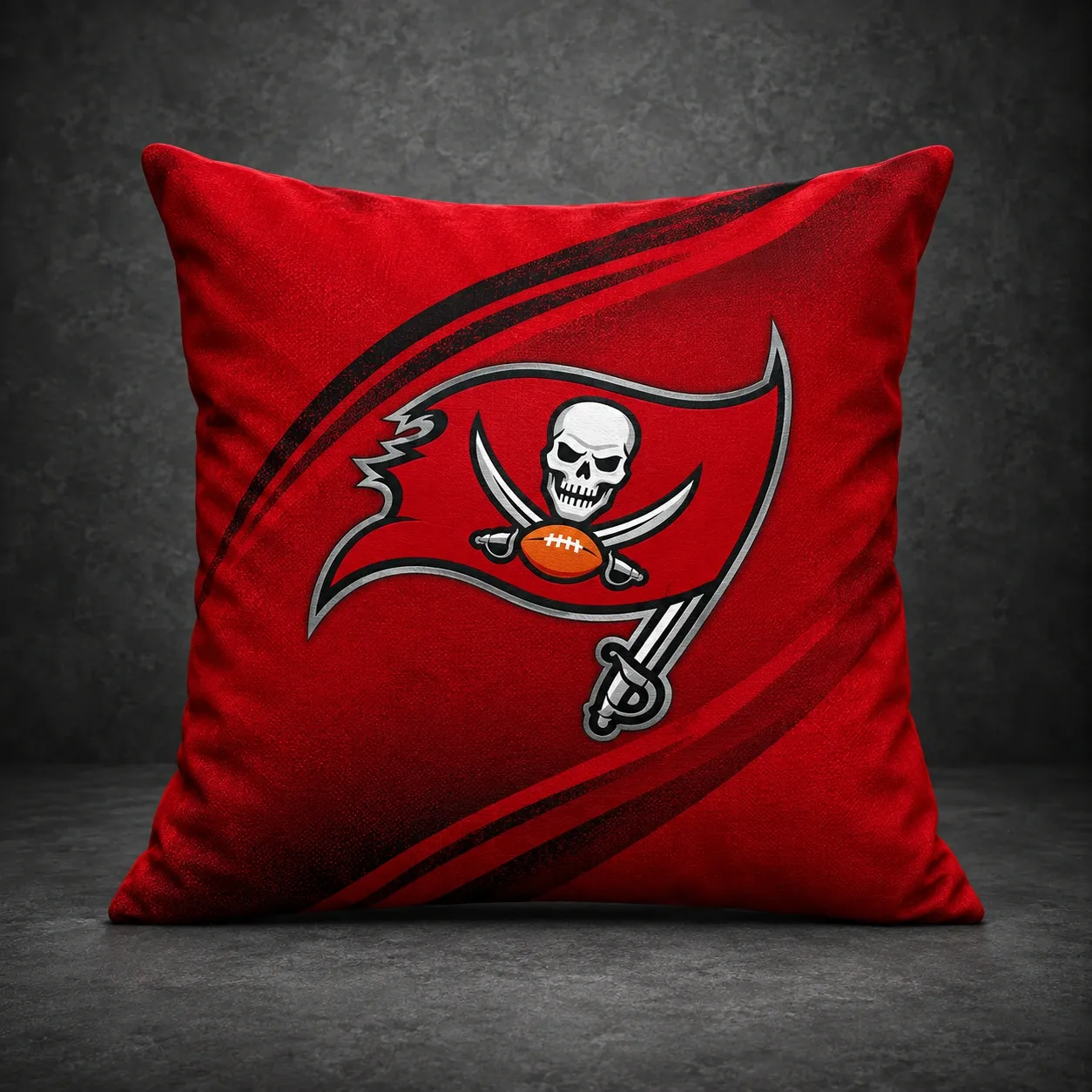 Tampa Bay Buccaneers Football Throw Pillow