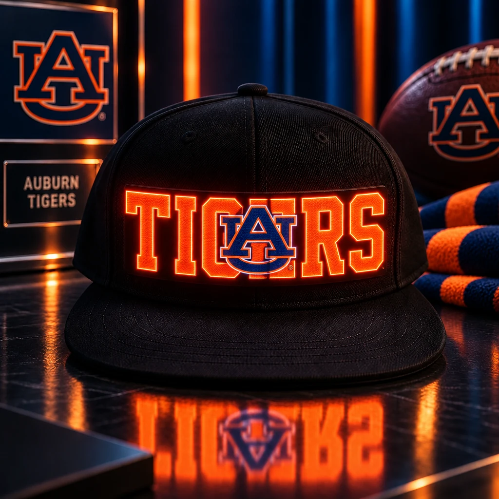 Auburn Tigers LED Light-Up College Football Fan Snapback Cap