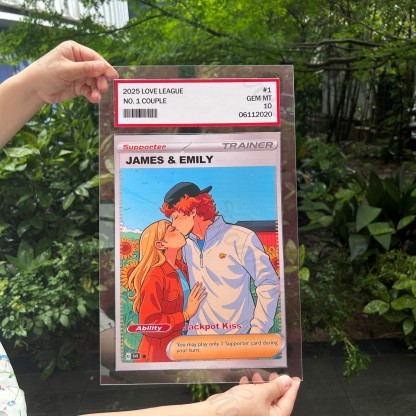 Personalized Anime-Inspired Couple BIG Card