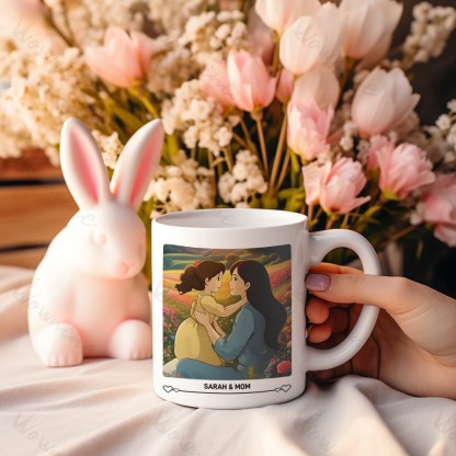 Custom Photo Ghibli Style Mug