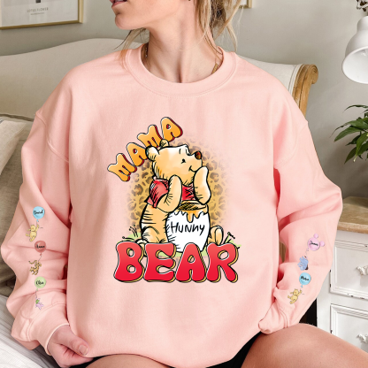 Custom Mama Bear  sweatshirt Cartoon Honey Bear Mom sweatshirt