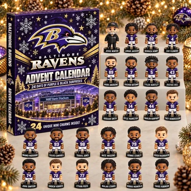 2026 Football Advent Calendar - Baltimore Ravens Edition Blind Box