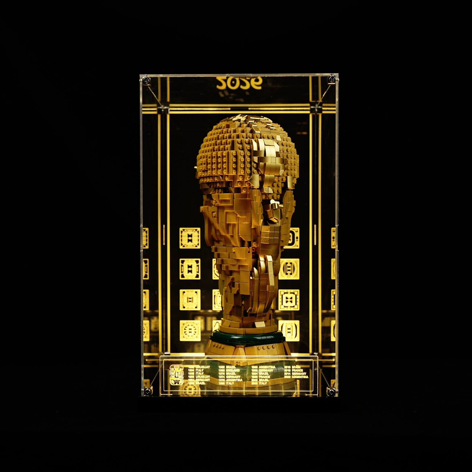 Premium LED Acrylic Display Case for LEGO® 43020 FIFA World Cup™ Trophy