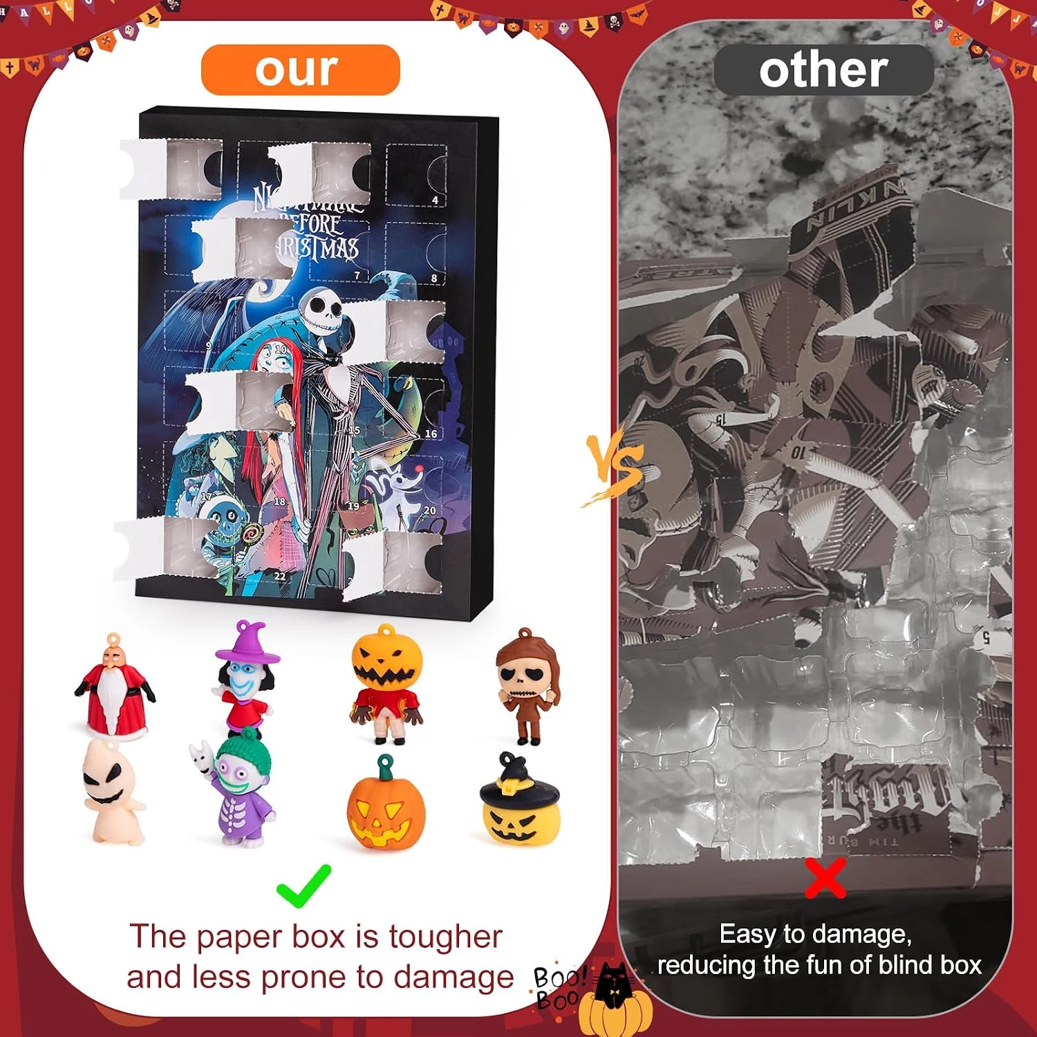 24 collectible Nightmare Christmas characters