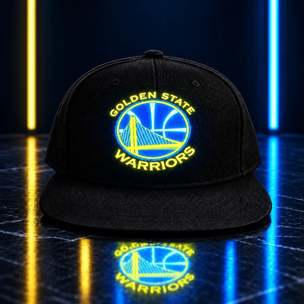 Golden State Warriors LED Light-Up Basketball Fan Snapback Cap