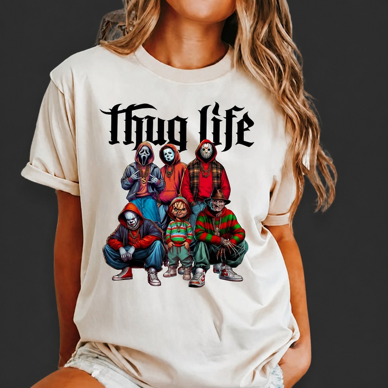Halloween Horror Characters  Sweatshirt Hoddie