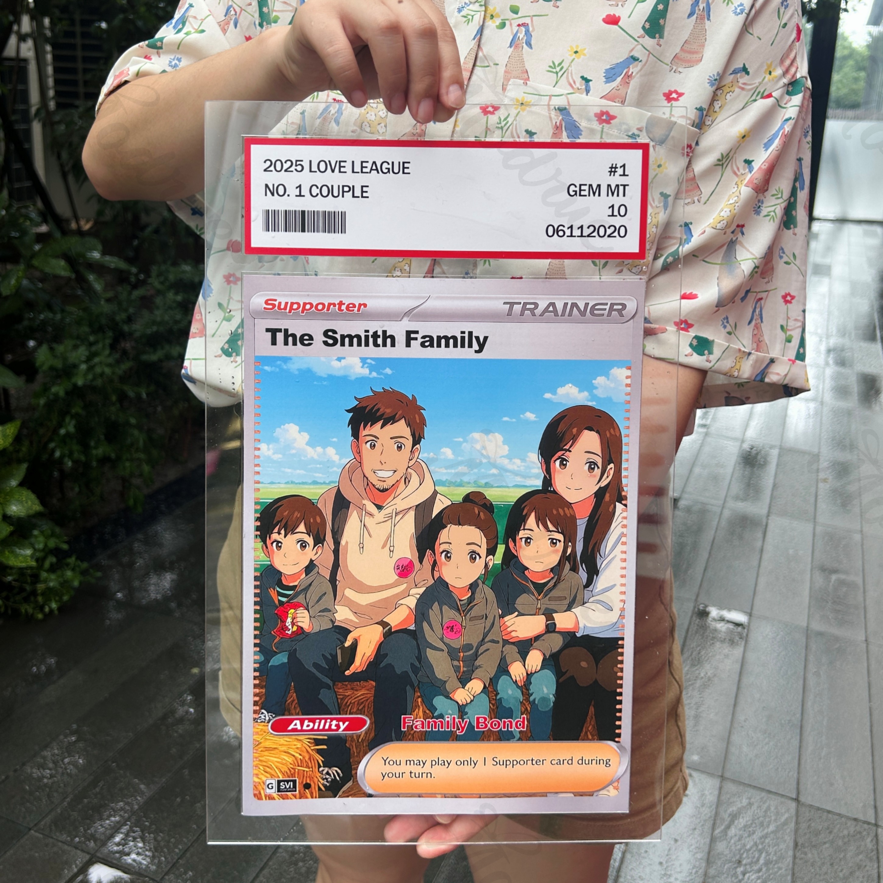 Personalized Anime-Inspired Couple BIG Card