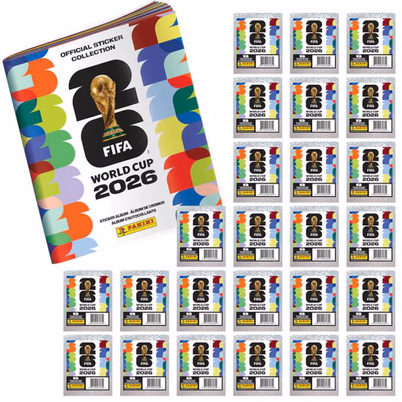 Official World Cup 2026 Sticker Collection – Album & Sticker Packets | USA/Canada/Mexico 48-Team Edition