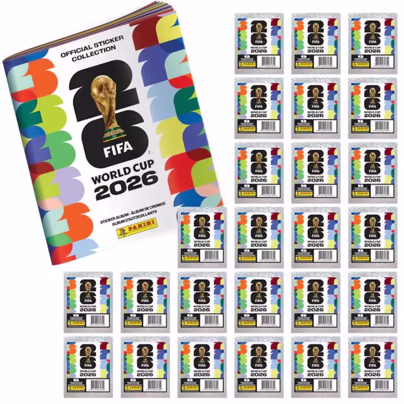 Official World Cup 2026 Sticker Collection – Album & Sticker Packets | USA/Canada/Mexico 48-Team Edition