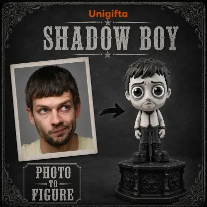 Custom Dark Gothic Figurine – Personalized 3D Avatar