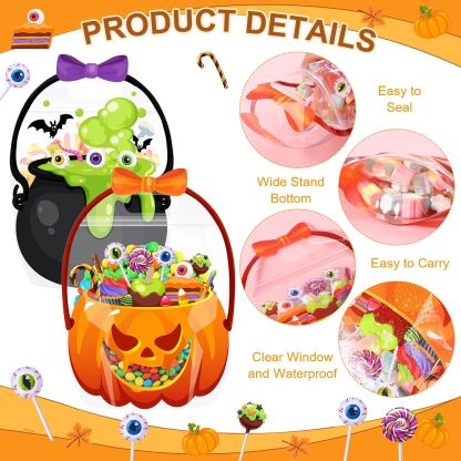 Halloween Plastic Cauldron – Trick-or-Treat Candy Bucket