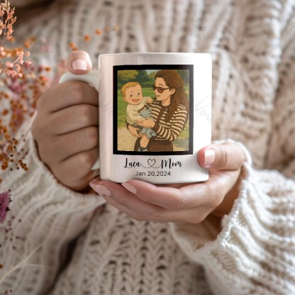 Custom Photo Ghibli Style Mug
