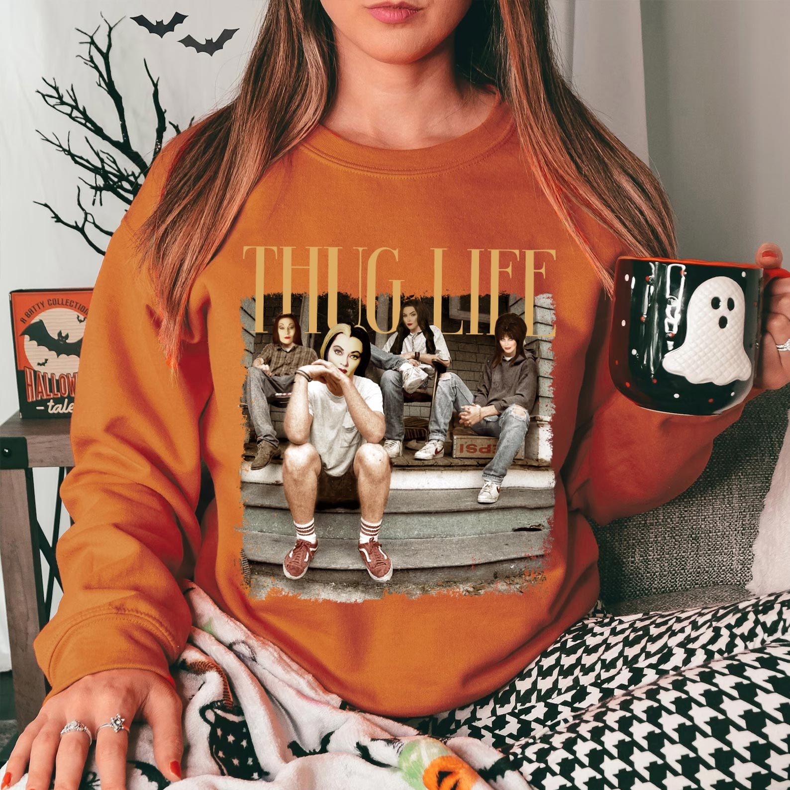 Thug Life Halloween Street Style T-shirt Hoodie Sweatshirt