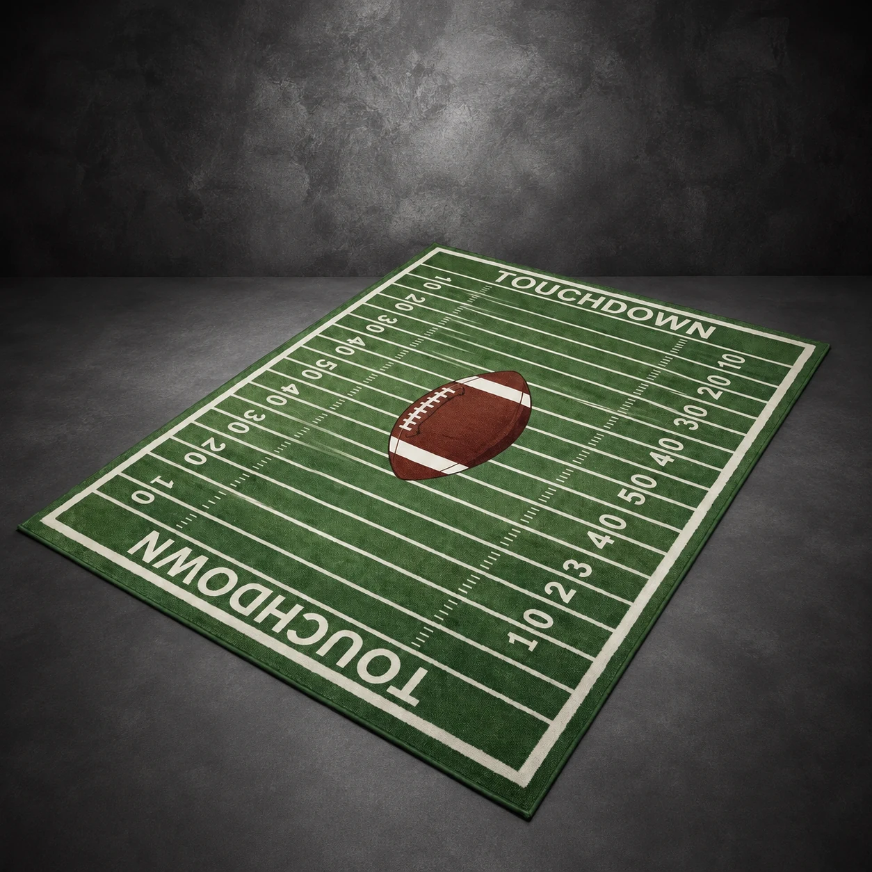 Football Team Field Rug Game Day Room Decor
