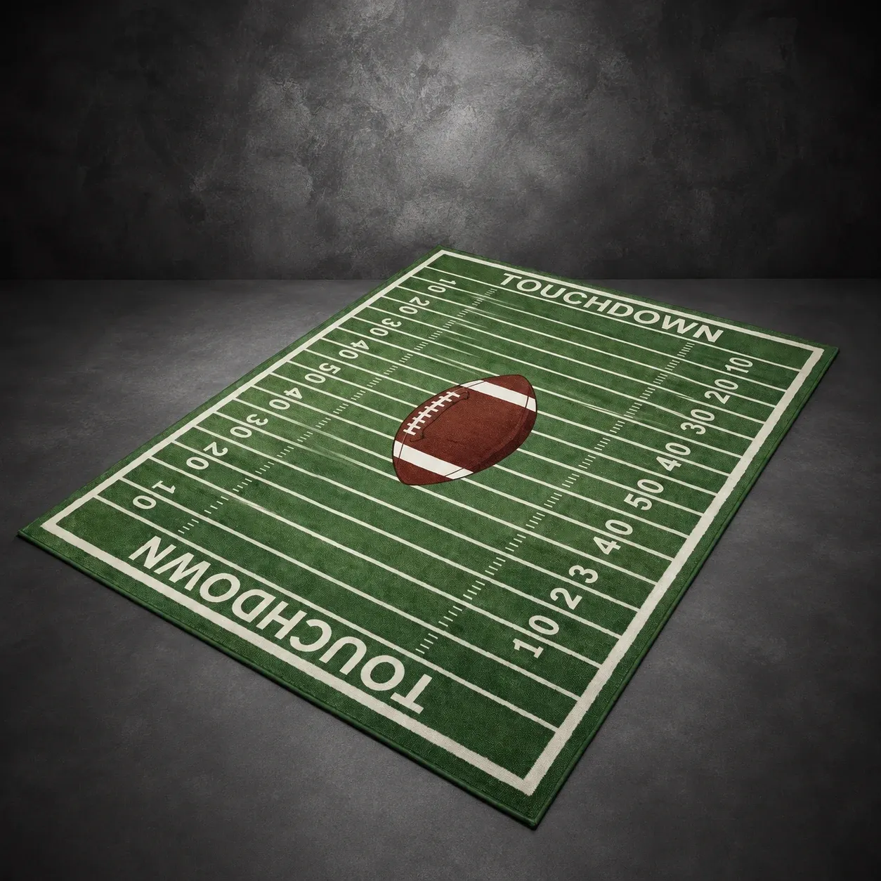 Football Team Field Rug Game Day Room Decor