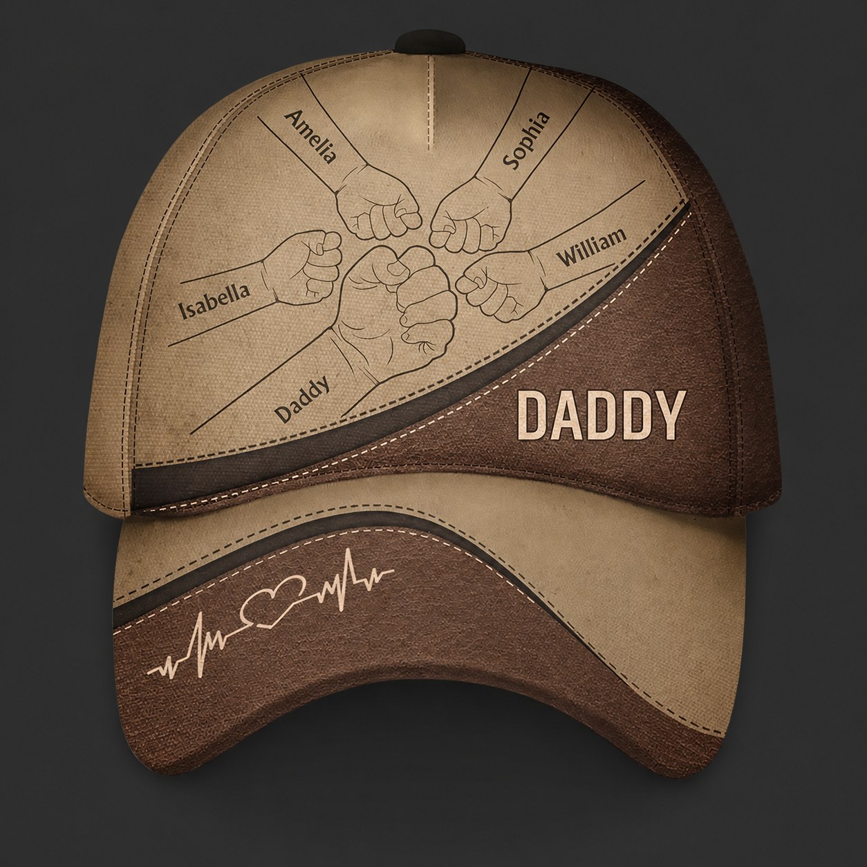 Fist Bump, Best Friends For Life - Personalized Classic Cap