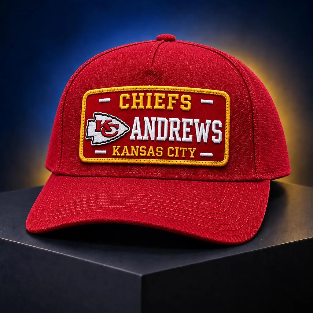 Personalized Kansas City Chiefs Embroidered Football Cap